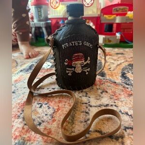 Pirates of the Caribbean Black and Brown Leather Flask Bag